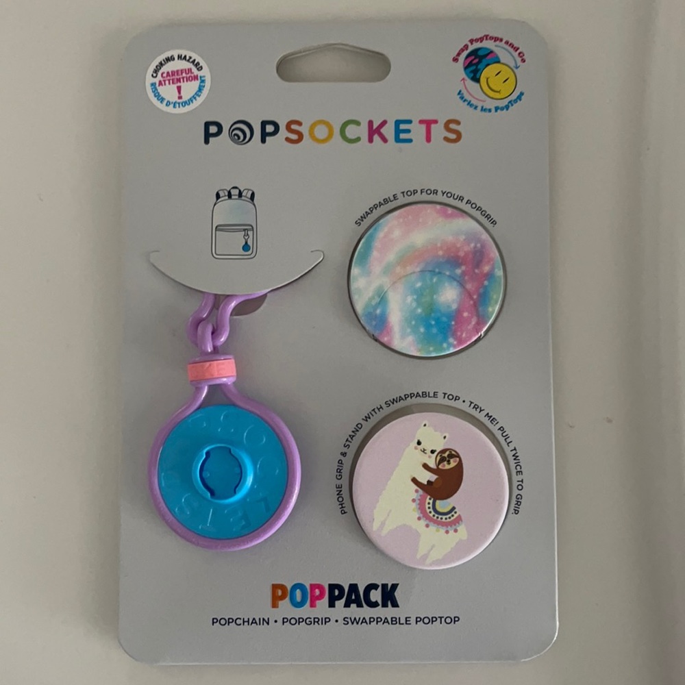 PopSockets PopChain PopBase PopGrip Llama-Sloth